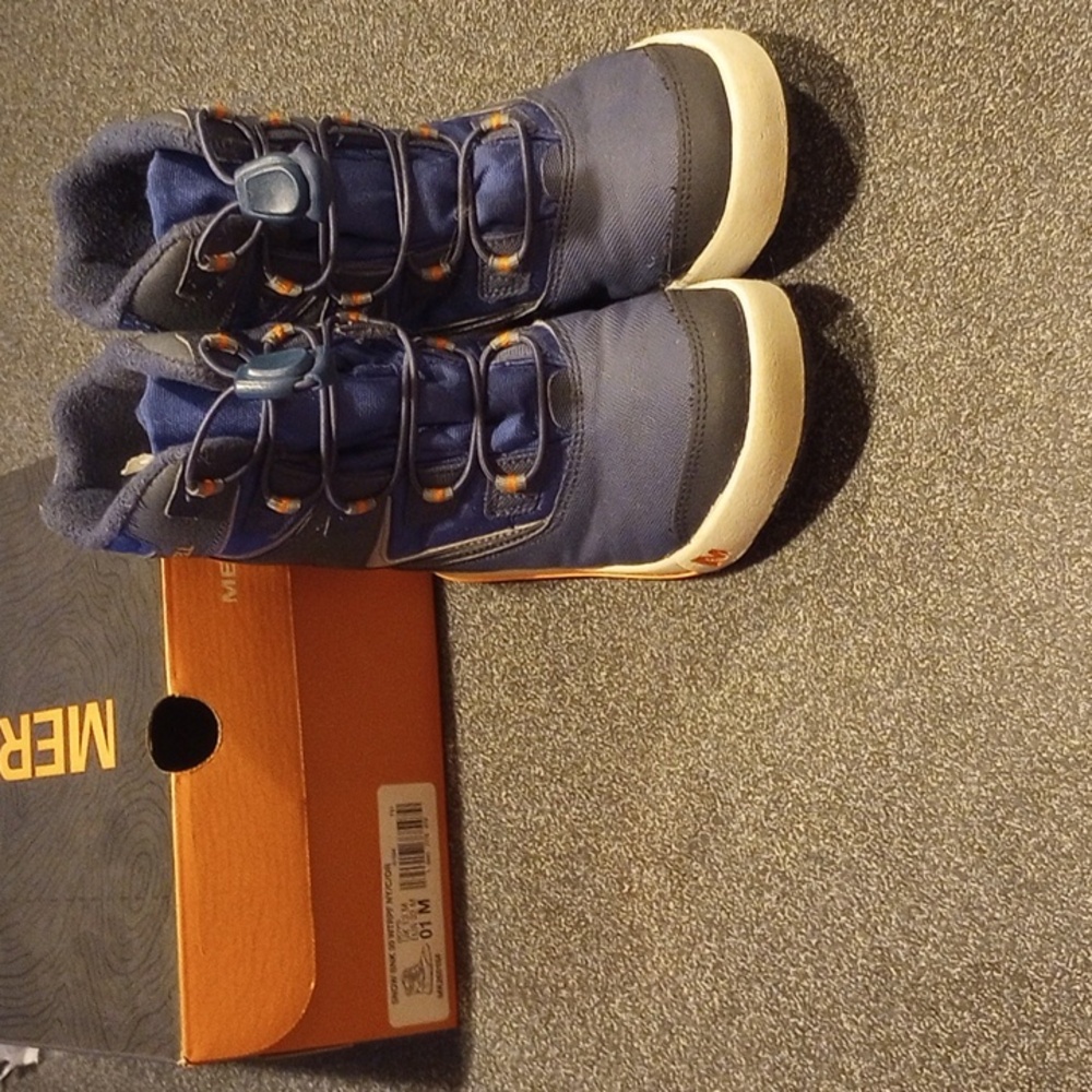 Merrell Snow Bank Boots Size 1 Youth Kids